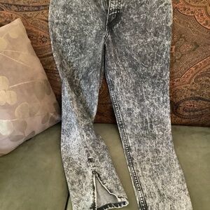 1980s Vintage 3 Zipper Black Acid Wash Guess Jeans - THE ORIGINAL MARILYN - GOAT